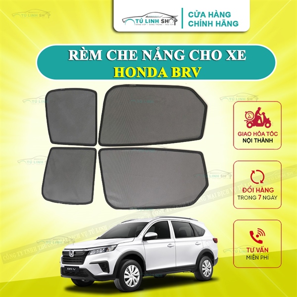  Rèm che nắng nam châm cho xe Honda BRV bộ 4 tấm cho 4 cửa hàng loại 1 cao cấp nhất vừa khít kính 