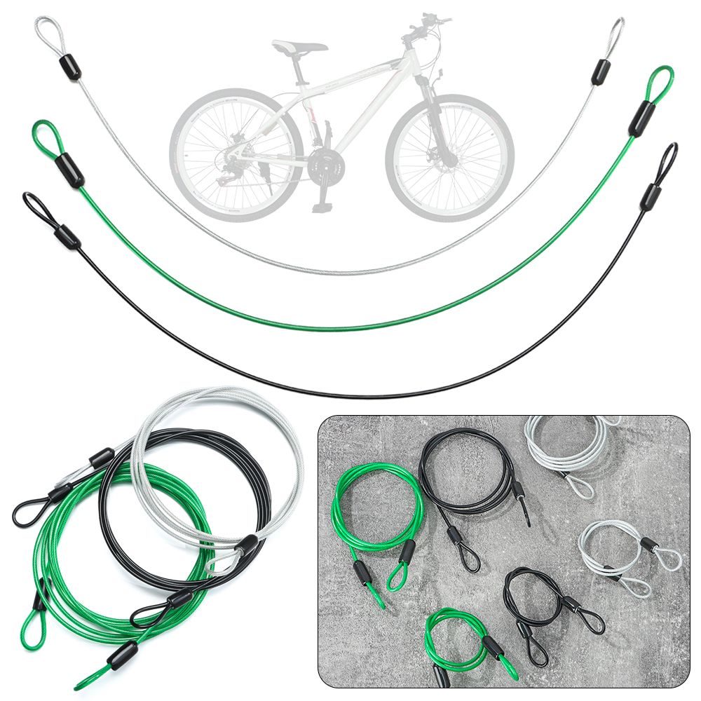 TU3Y 3 màu sắc An ninh Sợi Dây An Toàn MTB Xe Đạp Dây Đường Xe Đạp Khóa Đi xe đạp Dây Mạnh Mẽ Cáp thép Khóa Xe Đạp Khóa Dây