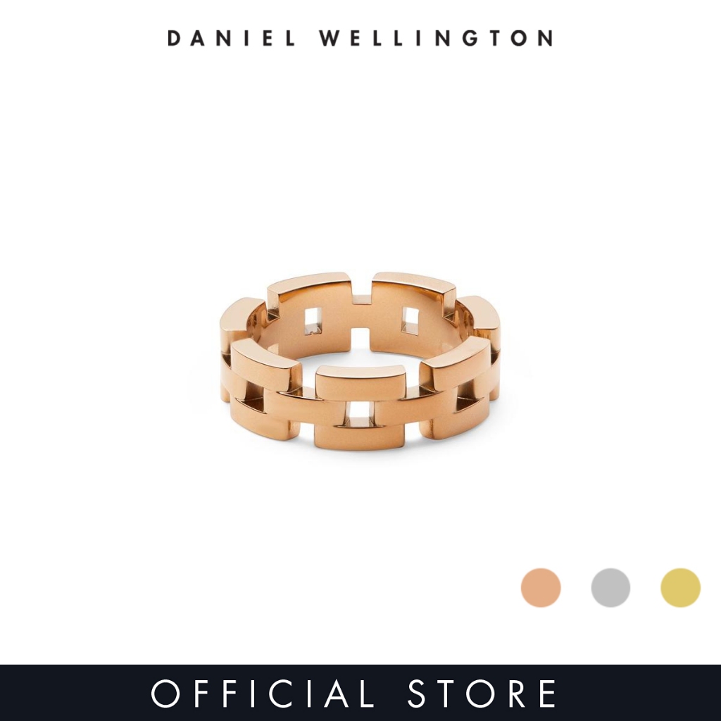Daniel Wellington 3-Link Ring Rose Gold / Gold / Silver - Unisex Ring for women and men stainless steel Ring DW Official Authentic Original
