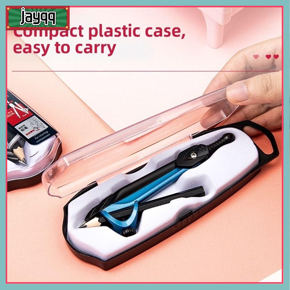 JAYQQ Đường kính 1-30cm Máy đo da Thép không gỉ Có thể điều chỉnh Công cụ vẽ vòng tròn  Có hộp La bàn sinh viên Quà tặng