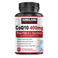 KIRKLAND CoQ10-400mg Highly Absorbed Coenzyme Q10 เพื่อสุขภาพหัวใจและหลอดเลือดรองรับสารต้านอนุมูลอิสระ