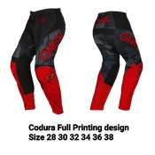 MERAH HITAM Motocross Trail Pants Black Red Cross Pants