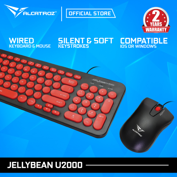 Alcatroz USB Wired keyboard and Mouse Combo JellyBean U2000 Singapore