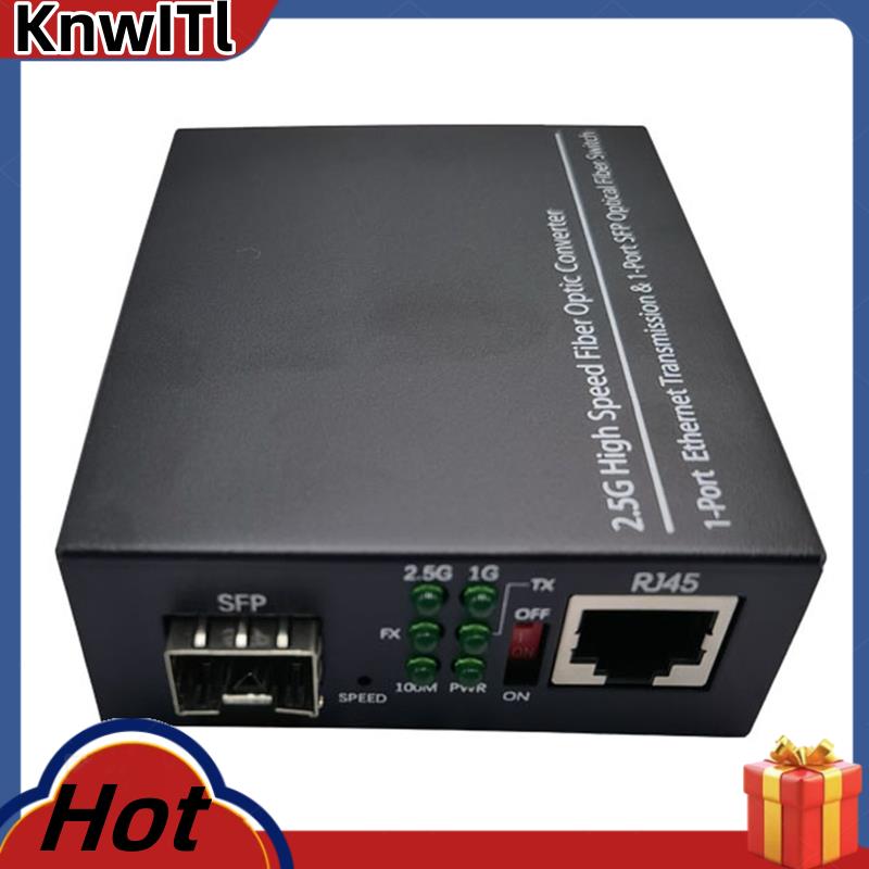 2.5G Fiber Optic Media Converter Gigabit SFP Transceiver 1000Mbps Compatible with Common E/GPON