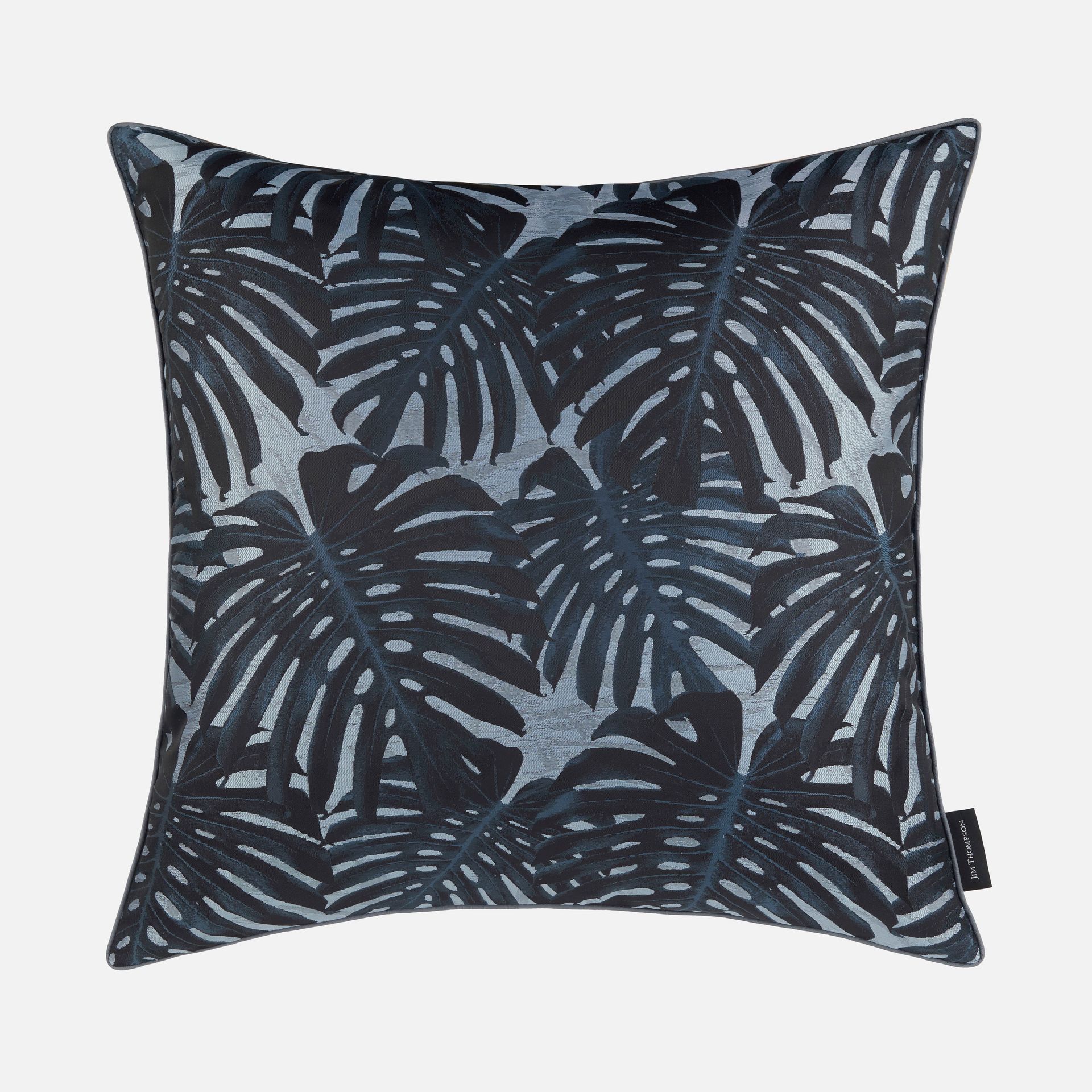 Monstera Jacquard Cushion Cover 22" - Navy ราคา 2,150 บาท*ส่งฟรี