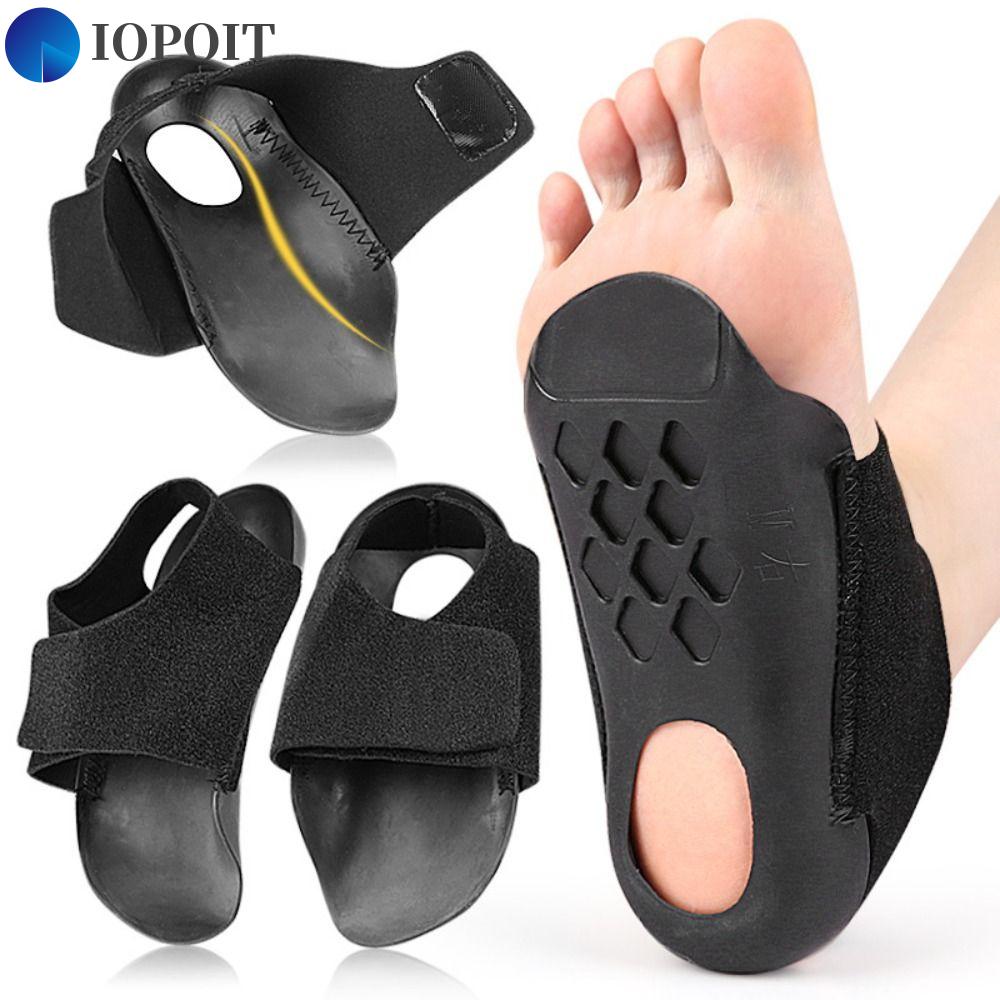 IOPOIT 1pair Chống sốc Bảo vệ gót chân Có thể điều chỉnh Thoáng khí Miếng đệm chân phẳng Di động Chống mài mòn Hỗ trợ vòm chân Chứng vẹo ngón chân cái