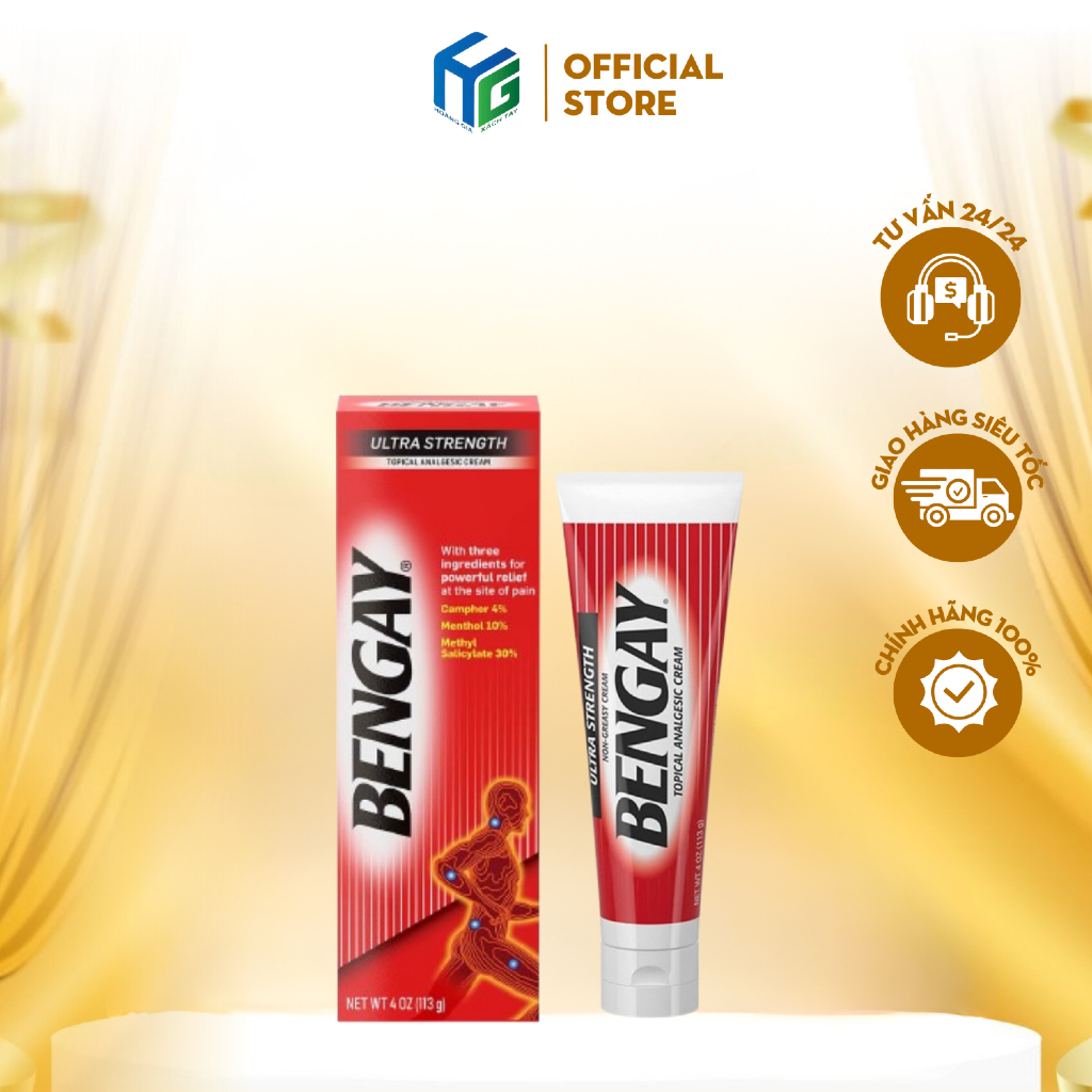 [Hoả tốc - Date T4/27] Bengay Ultra Strength 113g – Kem bôi giảm đau cơ xương khớp – Chính hãng Mỹ