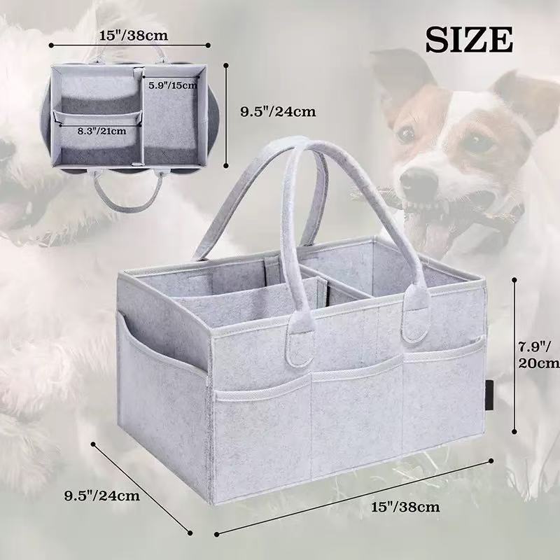 Large Capacity Mommy Bag Cute Felt Cartoon Bag – Mommy Gift Tote Diaper Bag for Traveling & Shopping
