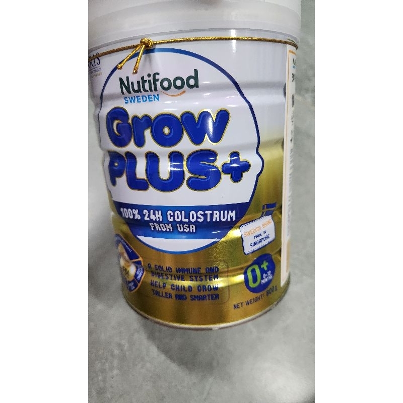 Sữa Nutifood Grow Plus +800g Vàng 0+sữa non 0-1tuoi