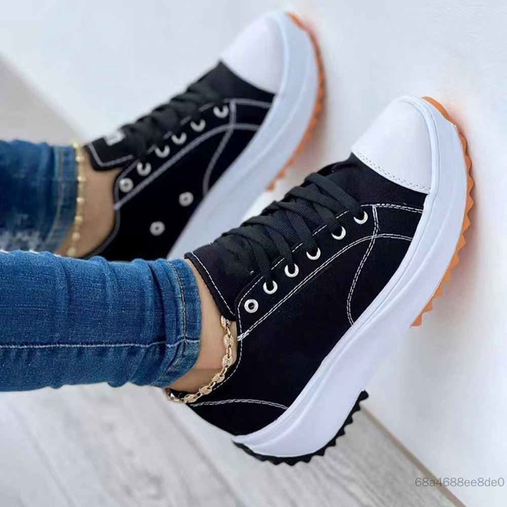 2022 Giày Canvas Phụ nữ Giới thiệu thời trang Giày thể thao Low-Top Canvas SP-VN - 6
