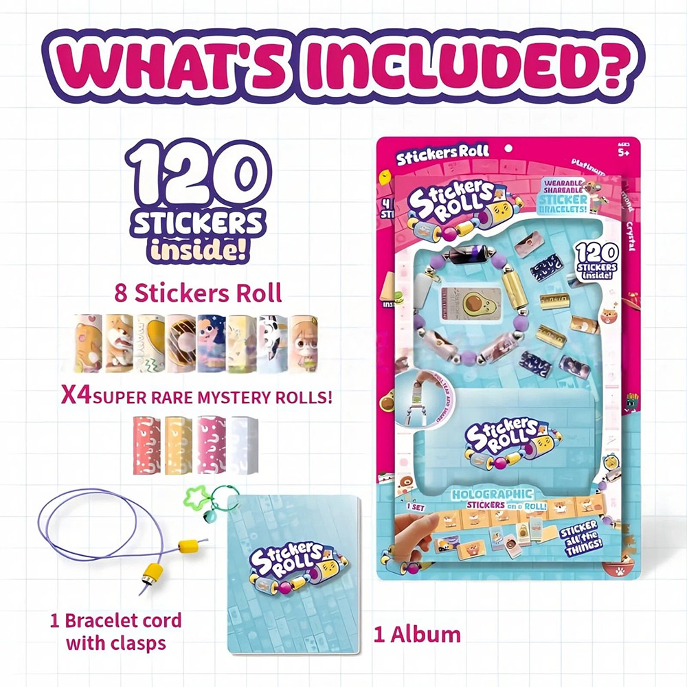 Notebook Stick Rolls Craft Sticker DIY Bracelet for Kids