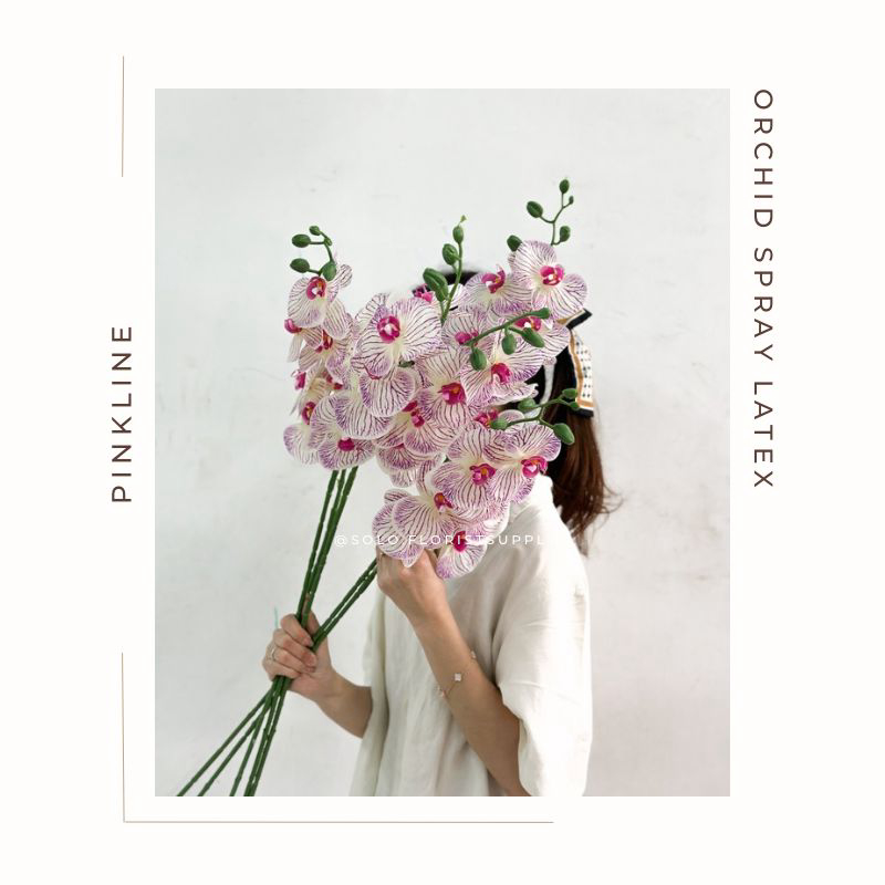 ORCHID PREMIUM LATEX ARTIFICIAL ANGGREK ONCIDIUM DEKORASI RUMAH WEDDING BUNGA BUATAN HIASAN
