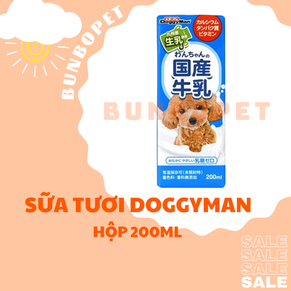 Doggyman Dog Milk, Lastose-Free Fresh Milk 200ml Box