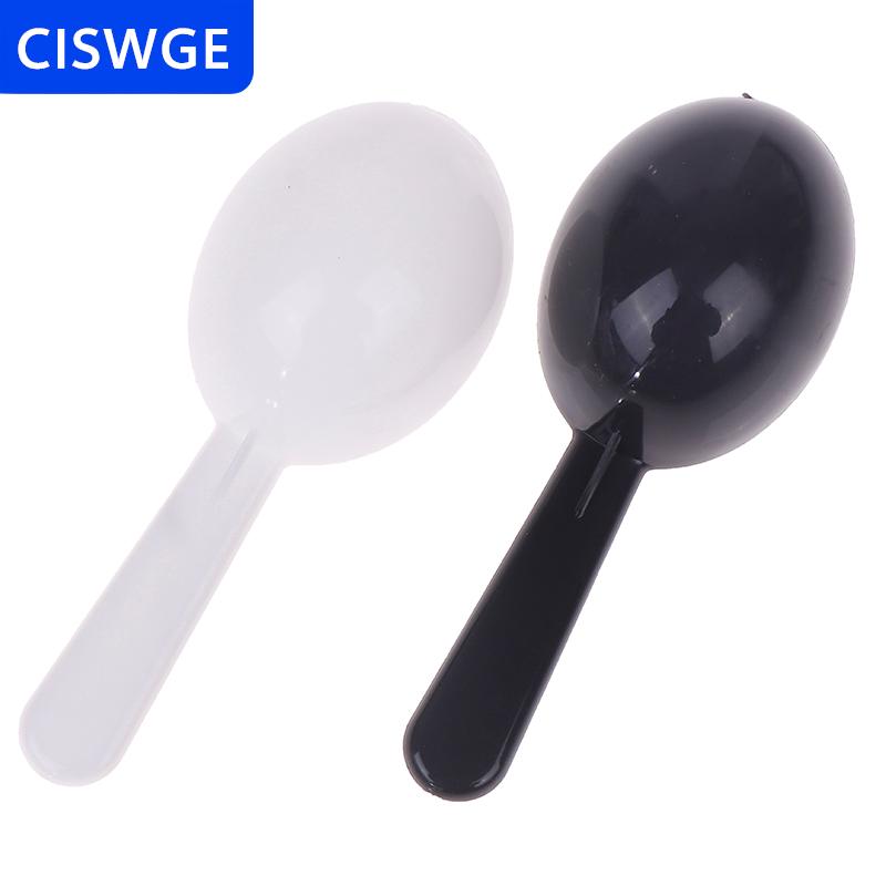 [COD] CISWGE  10 cái màu đen trắng Đo muỗng cà Phê Muỗng nhựa 7g 15ml đo thìa sữa bột muỗng cà phê đậu container muỗng