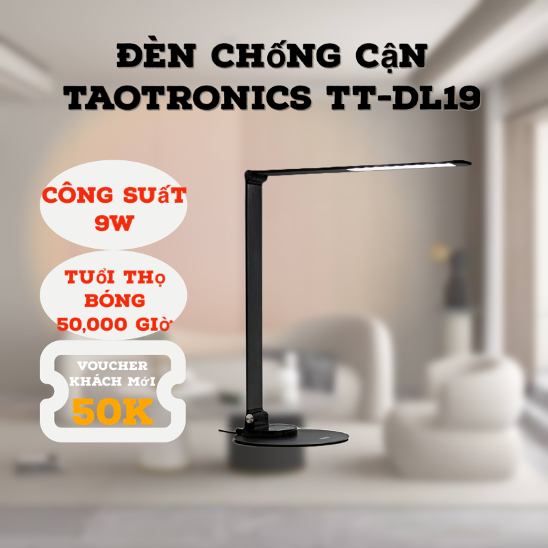 Đèn chống cận taotronics tt-dl19 // decor nhà cửa bàn làm việc // tích hợp cổng usb tiện lợi