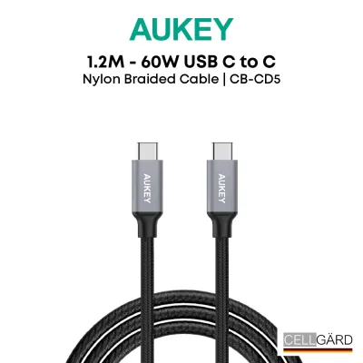Aukey CB-CD5 Braided USB C to USB C Cable 1M