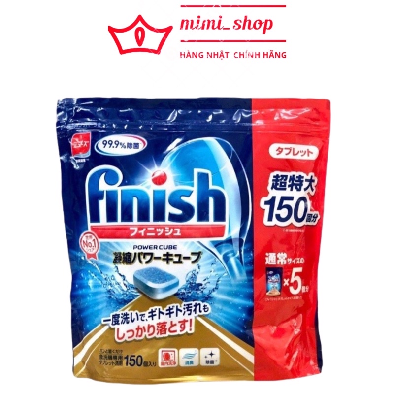 Viên rửa bát Finish Nhật Bản túi 150 viên