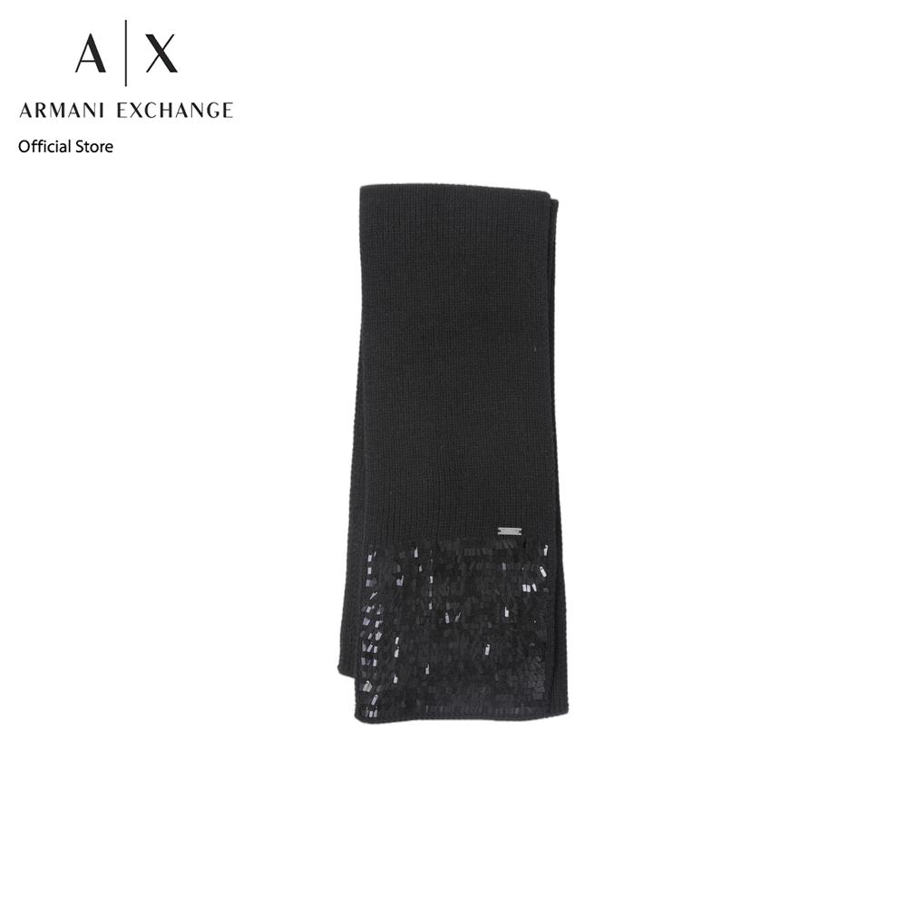Armani Exchange Scarf Women XW001671-AF19448-MC117 Black ราคา 5,290 บาท*ส่งฟรี