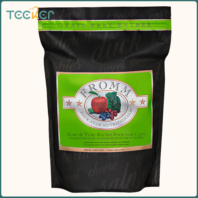 FROMM 4.54KG Salmon Grain Free Dry Cat Food Regulate The Intestines and Stomach for All Breed of Cats ราคา 5,537 บาท*ส่งฟรี