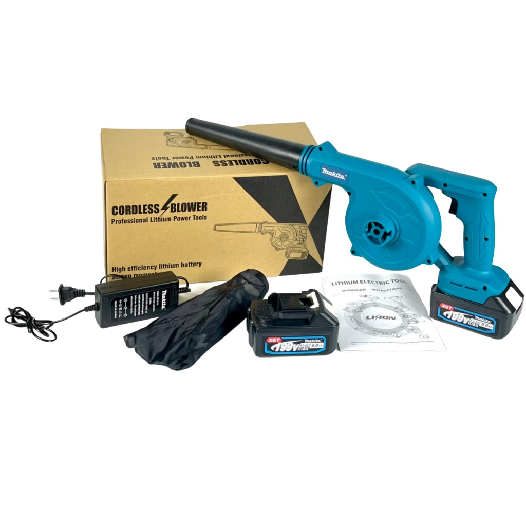 Máy thổi bụi dùng pin Makita 199v, máy thổi hút bụi cầm tay công suất lớn 680W thổi sạch sẽ