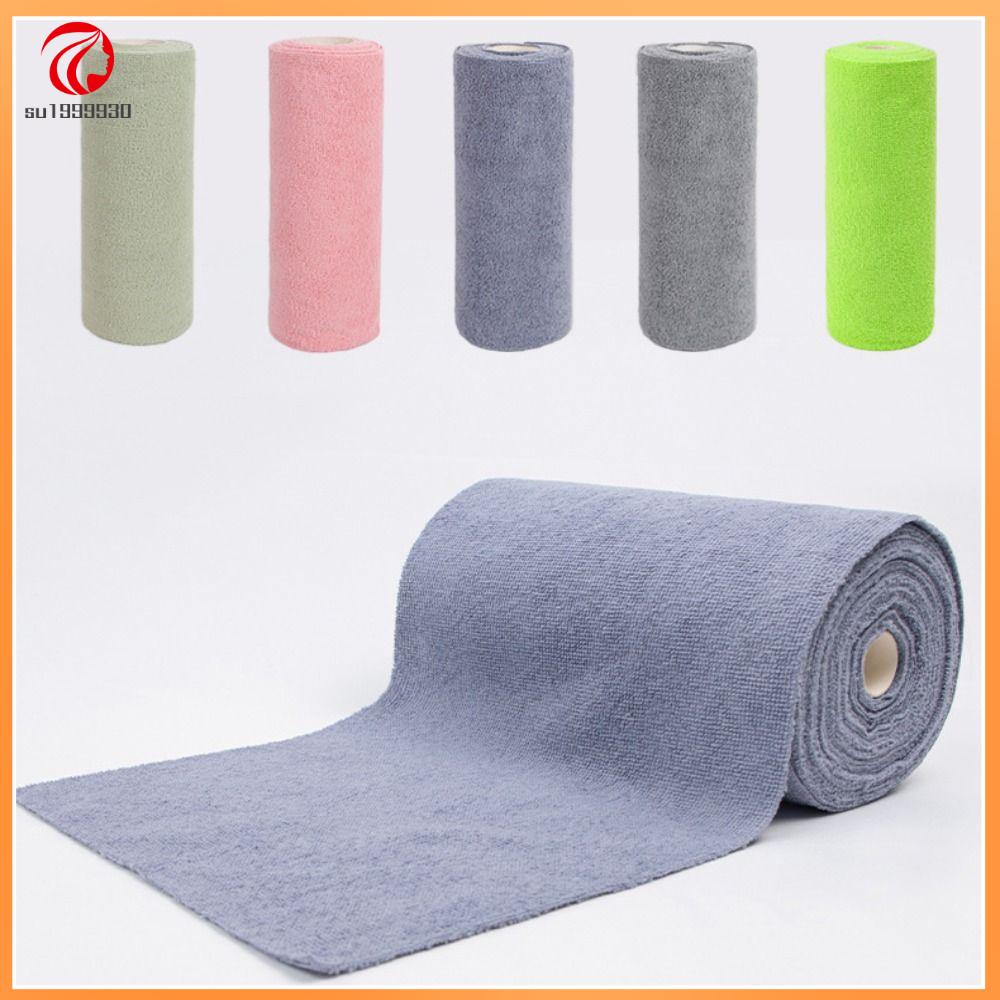 SU1999930 20PCS/Roll Tái sử dụng Khăn vi sợi Thấm hút Thay thế Khăn lau bát đĩa nhà bếp  Khăn lau nhà Giẻ lau đĩa dầu chống dính