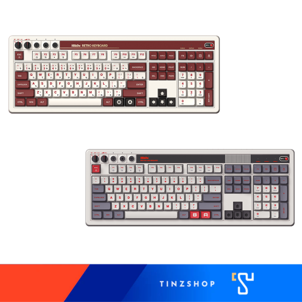 [New Arrival]8Bitdo Retro 108 Mechanical Keyboard Famicom 85Hc01, Neo 85Hc02 Retro Gaming Keyboard for Windows & Android ราคา 3,689 บาท*ส่งฟรี