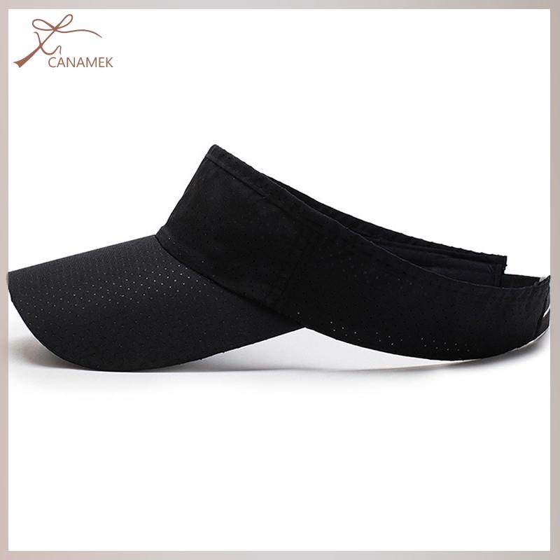 ❤❤❤Hot Sale CANAMEK Mùa hè thoáng khí không khí Sun hat người đàn ông phụ nữ có thể điều chỉnh Visor UV bảo vệ hàng đầu rỗng rắn thể thao tennis Golf chạy Kem chống nắng cap