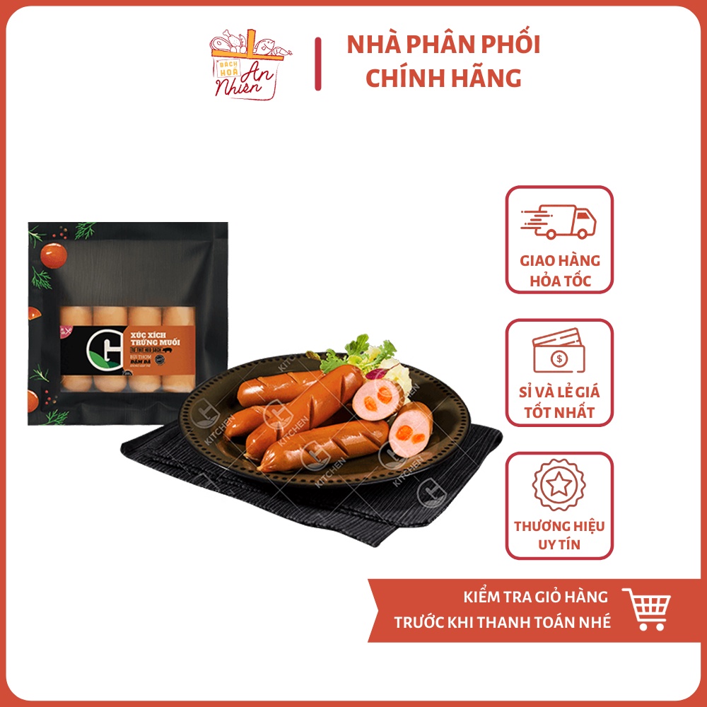 Xúc xích trứng muối G Kitchen gói 200g/500g ( Giao Hoả tốc HCM 2H)