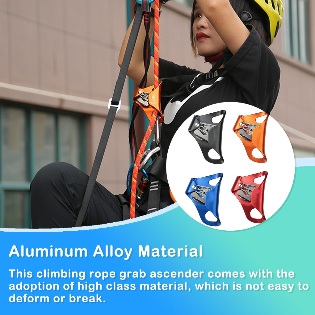 Outdoor Climbing Protective Fixator Aluminum Alloy Lifter Equipment Rope