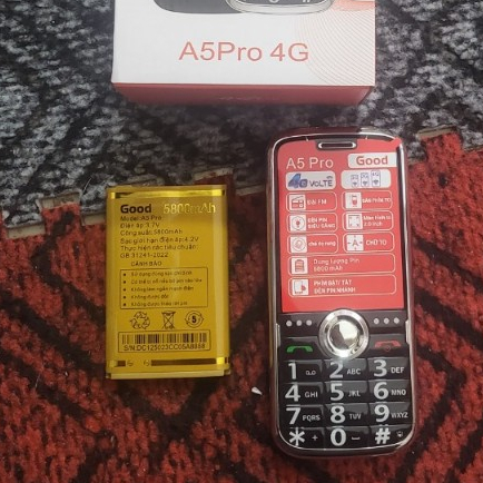 Điện thoại L51 dành cho người già, cao tuổi. sóng chuẩn 4G 2 sim, Pin 5800mah. điện thoại bàn phím chữ to - 6