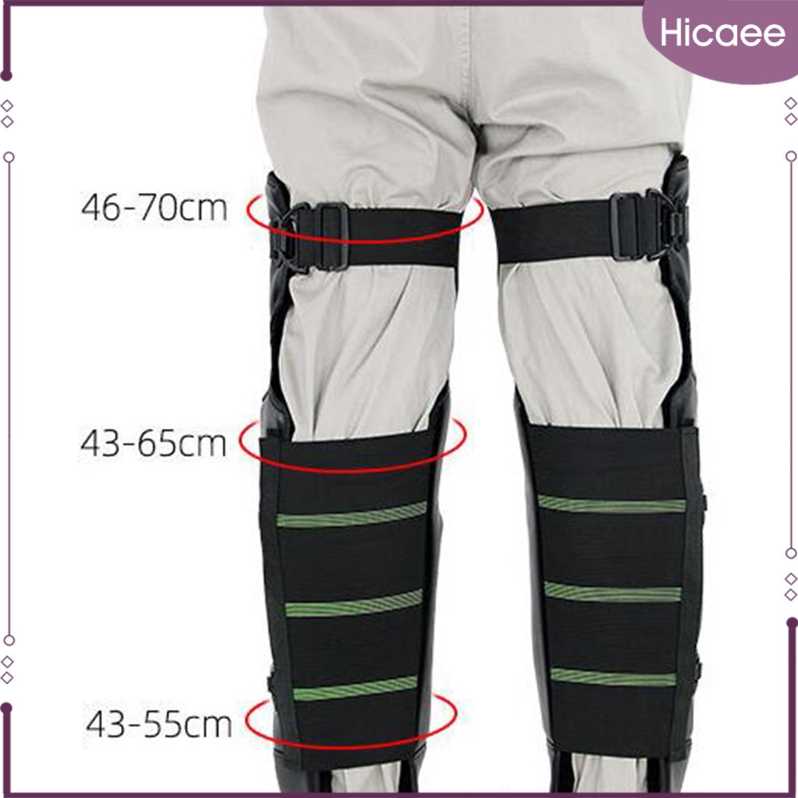 Hicaee Winter Motorcycle Knee Pads Leggings Covers Comfortable Rainproof Plush Lining Reflective for Camping Accessories Versatile