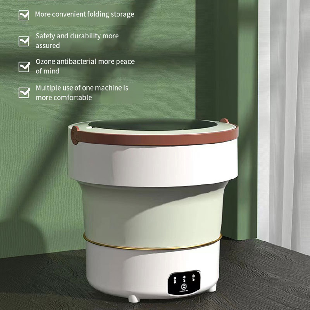 [SPORM] Ultrasonic Folding Portable Washing Machine 9L Big Capacity with Spin Dryer Bucket For Clothes Travel Home Underwear Socks 2023 ราคา  3,264 บาท*ส่งฟรี