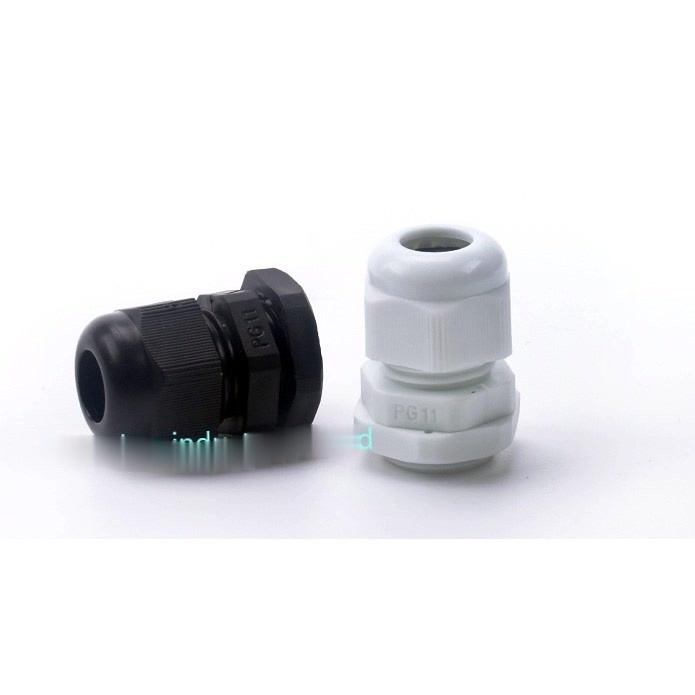 Ốc siết cáp nhựa 1 cái, ốc xiết khóa kẹp - PG21 Đen