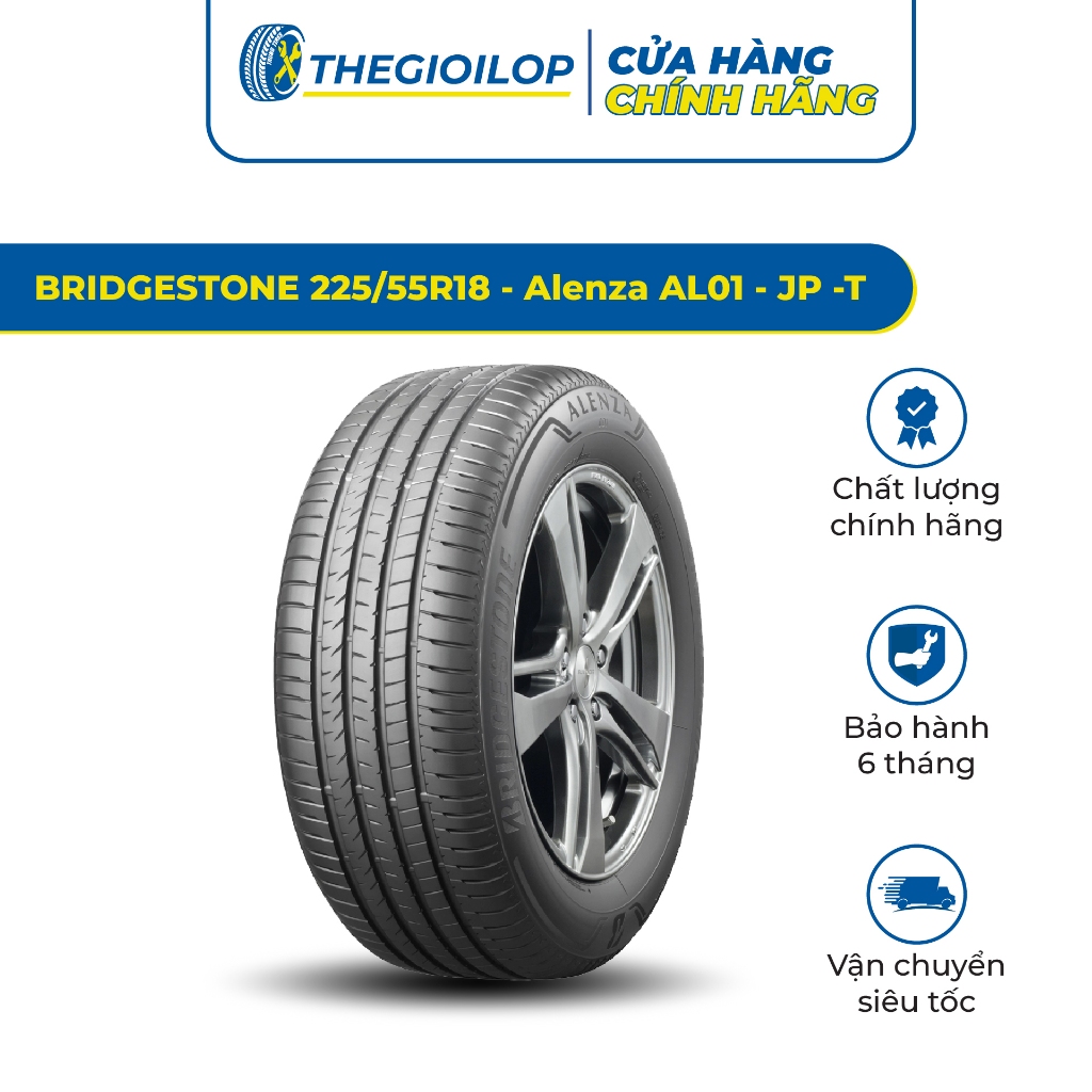 Lốp xe ô tô BRIDGESTONE 225/55R18 - Alenza AL01 - JP -T - Lắp xe HUYNDAI TUCSON - Bảo hành 6 tháng - Thegioilop Giá 5,778,931 Đồng*Miễn phí vận chuyển