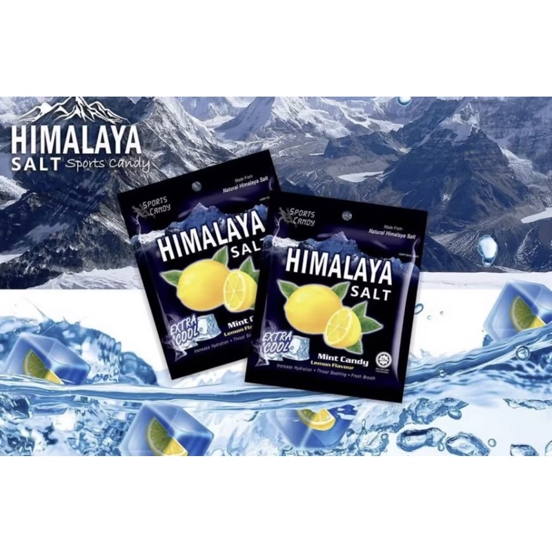 Lemon salt mint candy, Himalayan mint 12 packets Box 6 packets pack.