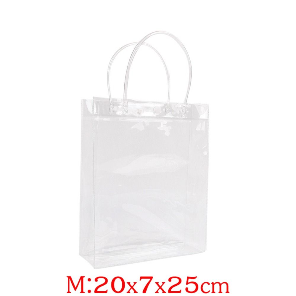 HUISHU Không thấm nước Túi tote trong suốt Trong suốt PVC Túi nhựa đựng mỹ phẩm  Túi xách đeo vai Túi mua sắm - 3