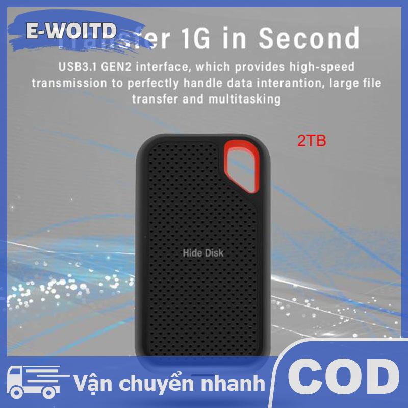 E-WOITD Portable Hard Drive 1TB Original Solid-state Drive 2TB 4TB External Storage Hard Drive USB 3