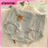 Clemine Quần lót nữ kháng khuẩn cấp 7A, chất liệu mềm mịn như tơ tằm, lớp đệm cotton, thoáng khí, thiết kế lưng vừa, phù hợp mùa xuân