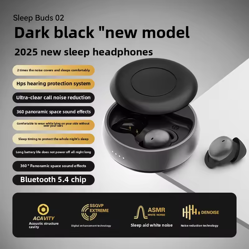 YOME Original Wireless Bluetooth Sleep Earphones with Long Battery Life and Comfortable Wearing, Noise Cancelling Earphones Giá  279,893 Đồng*Miễn phí vận chuyển