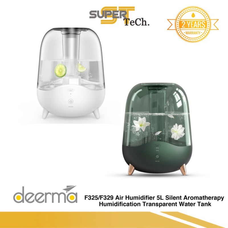 Xiaomi Deerma F325/F329 Air Humidifier 5L Silent Aromatherapy Humidification Transparent Water Tank Singapore