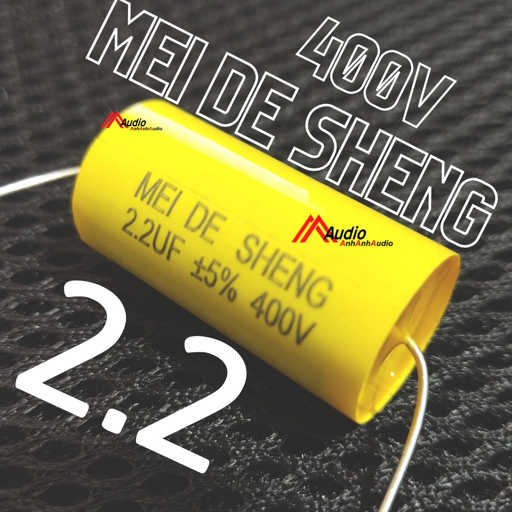 Tụ phân tần loa 2.2 mi 400v Mei De Sheng giá 1 cái , tụ phân tần nhiều thông số