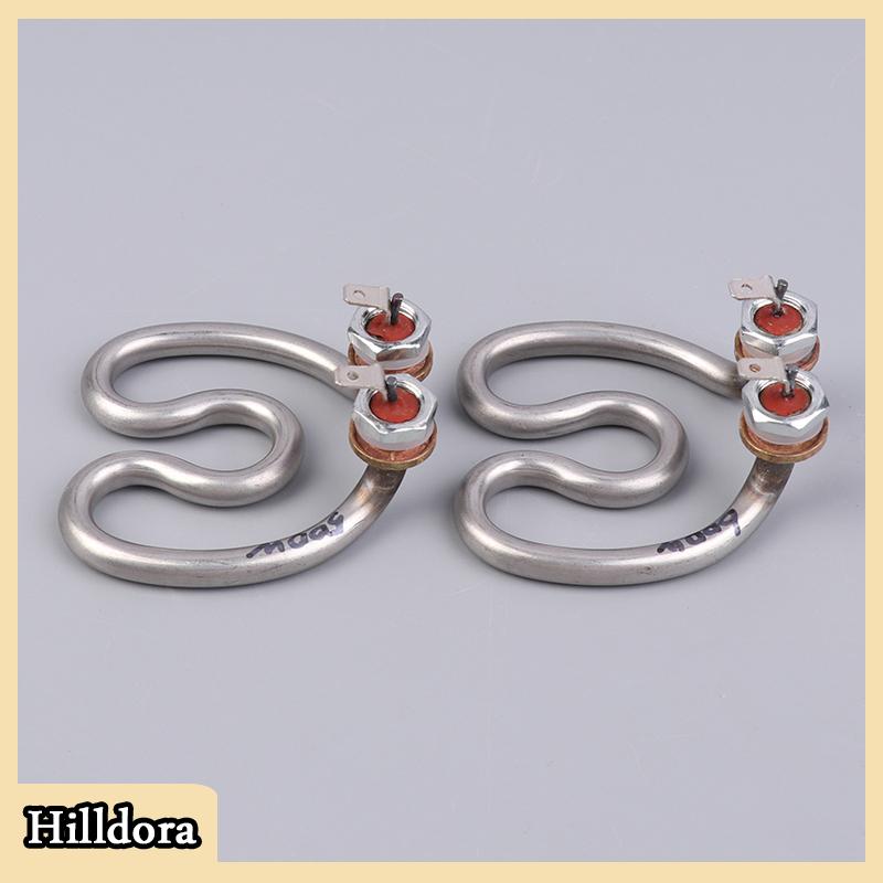 [Hilldora] 500W 600W 220V Ấm đun nước điện không gỉ yếu tố làm nóng móng ngựa nước điện ống nhiệt cho máy pha cà phê