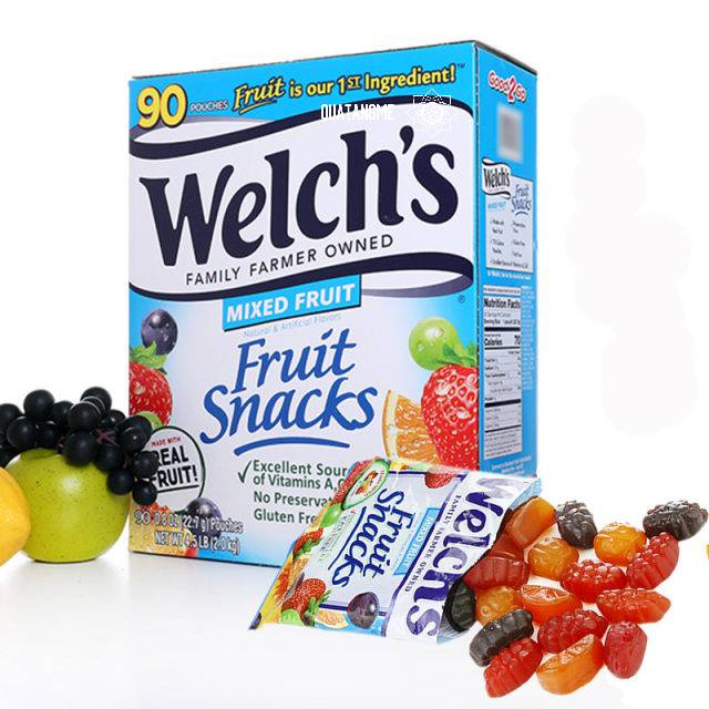Kẹo dẻo trái cây Welch’s Fruit Snacks Mixed Fruit 90 gói 2kg