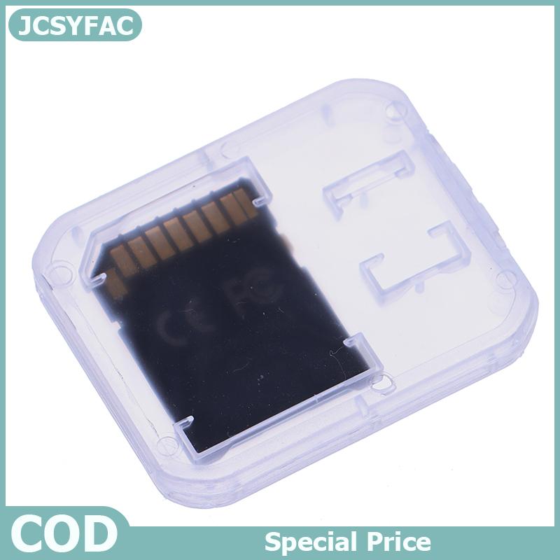 JCSYFAC กล่องเมมโมรี่การ์ดพลาสติกใสขนาดไมโคร SD TF จำนวน10ชิ้น ราคา 27 บาท*ส่งฟรี