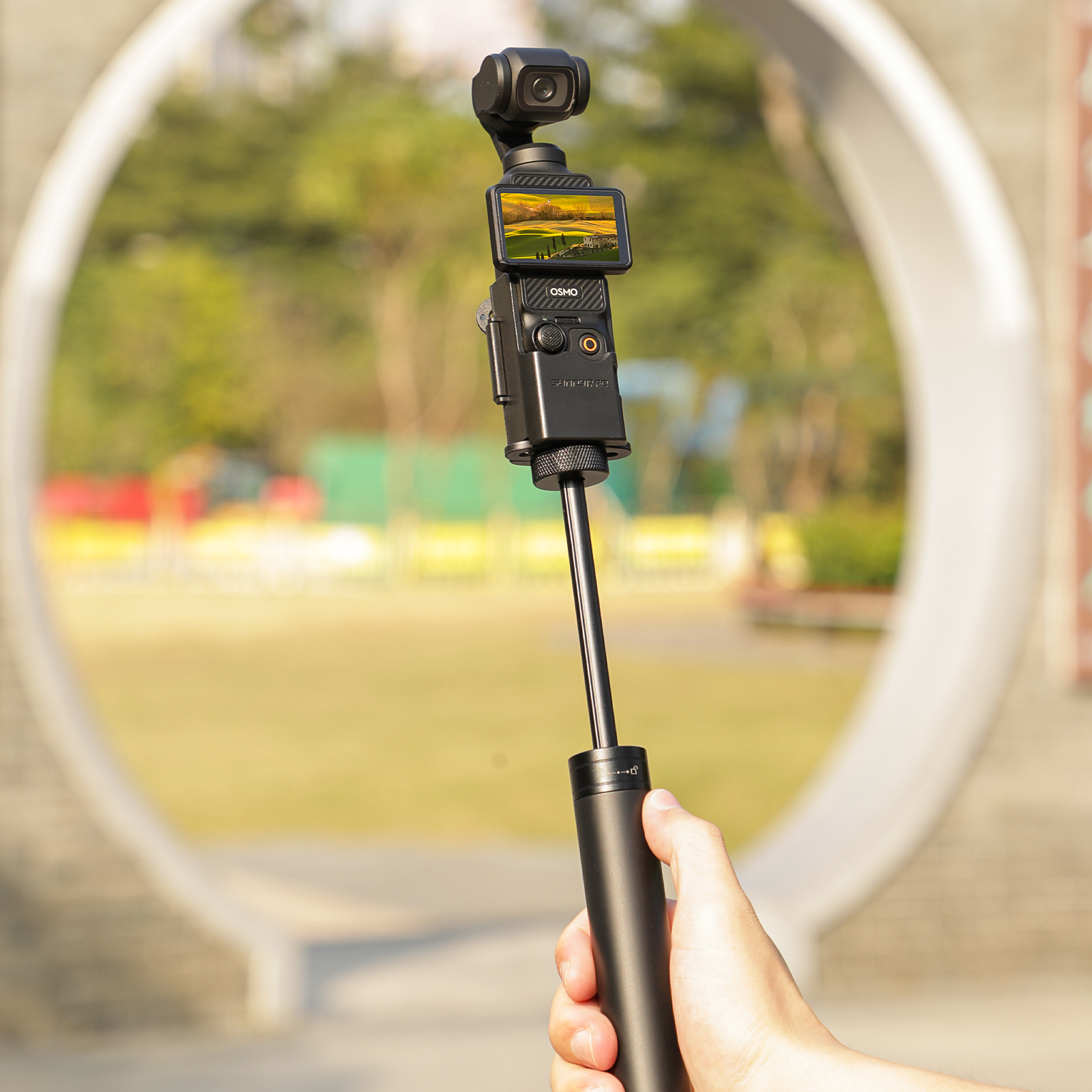 Đối với DJI OSMO Túi 3 adapter có thể gập lại Binaural mở rộng bezel Khung Bộ chuyển đổi phụ kiện