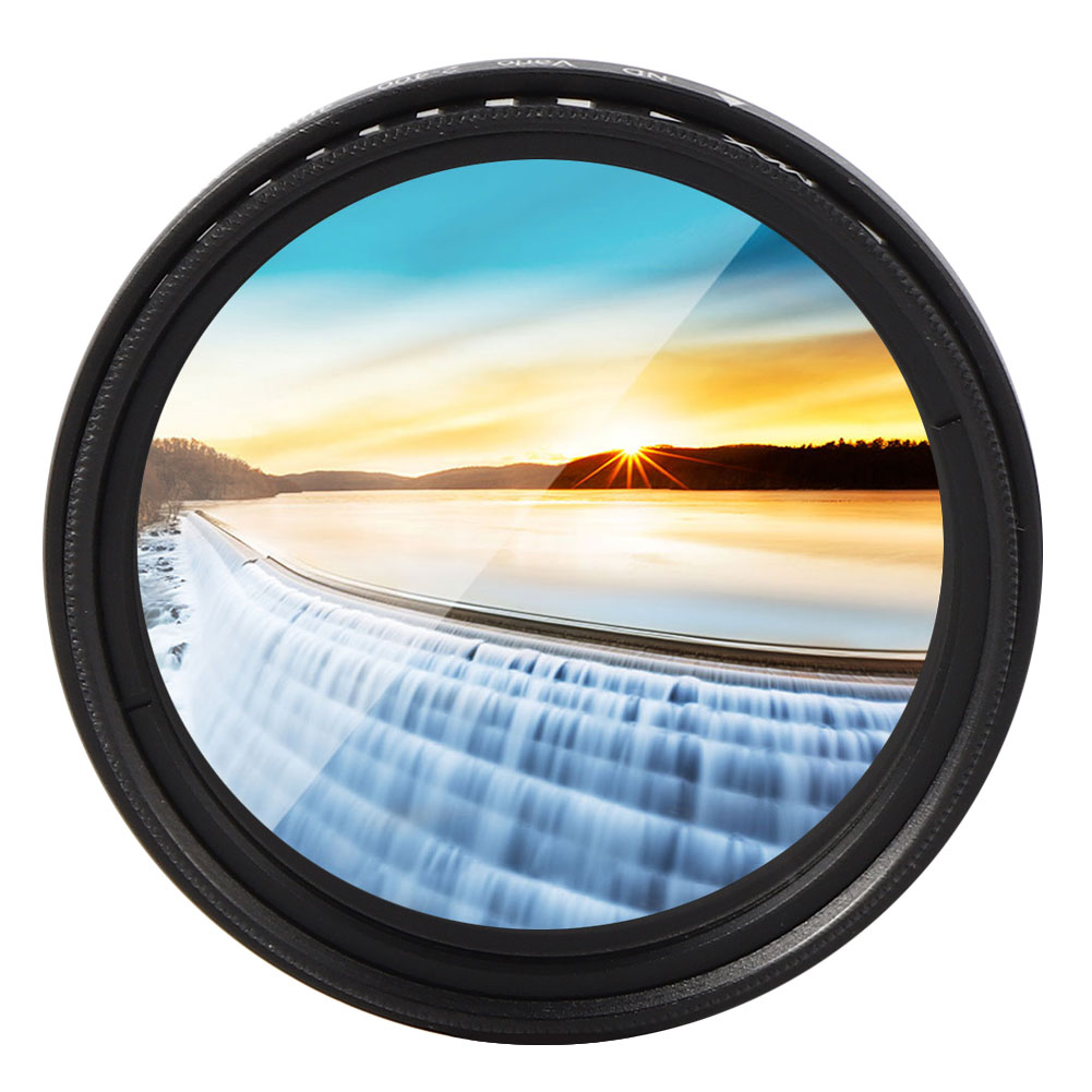 Junestar ND Lens Filter Neutral Density ND2& 8209 400 Adjustable for SLr
