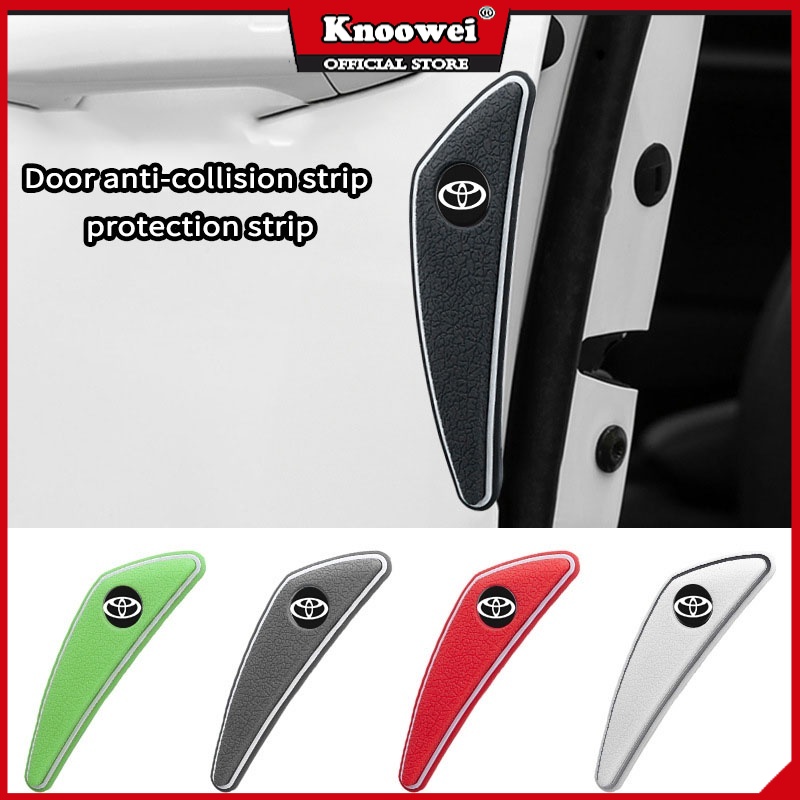 KONNWEI 4pcs ขอบประตูรถยนต์ เคสกันชนประตูรถ กันชนรถ ติดมือจับประตูรถยน กันรอยขีดข่วนสีฟิล์มตอนเปิดสติกเกอร์ตกแต่งรถยนต์ ป้องกันรอย ติดรถ ของแต่งรถยนต์ สำหรับ ใช้ได้กับToyota Hillux Yaris Ativ Corolla Cross Fortuner Camry Veloz bZ4x Corolla Altis CHR ราคา 164 บาท*ส่งฟรี