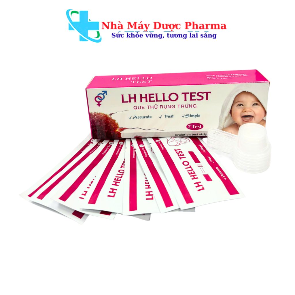 Hộp 7 Que Test Thử Rụng Trứng LH HELLO TEST - 1 Hộp