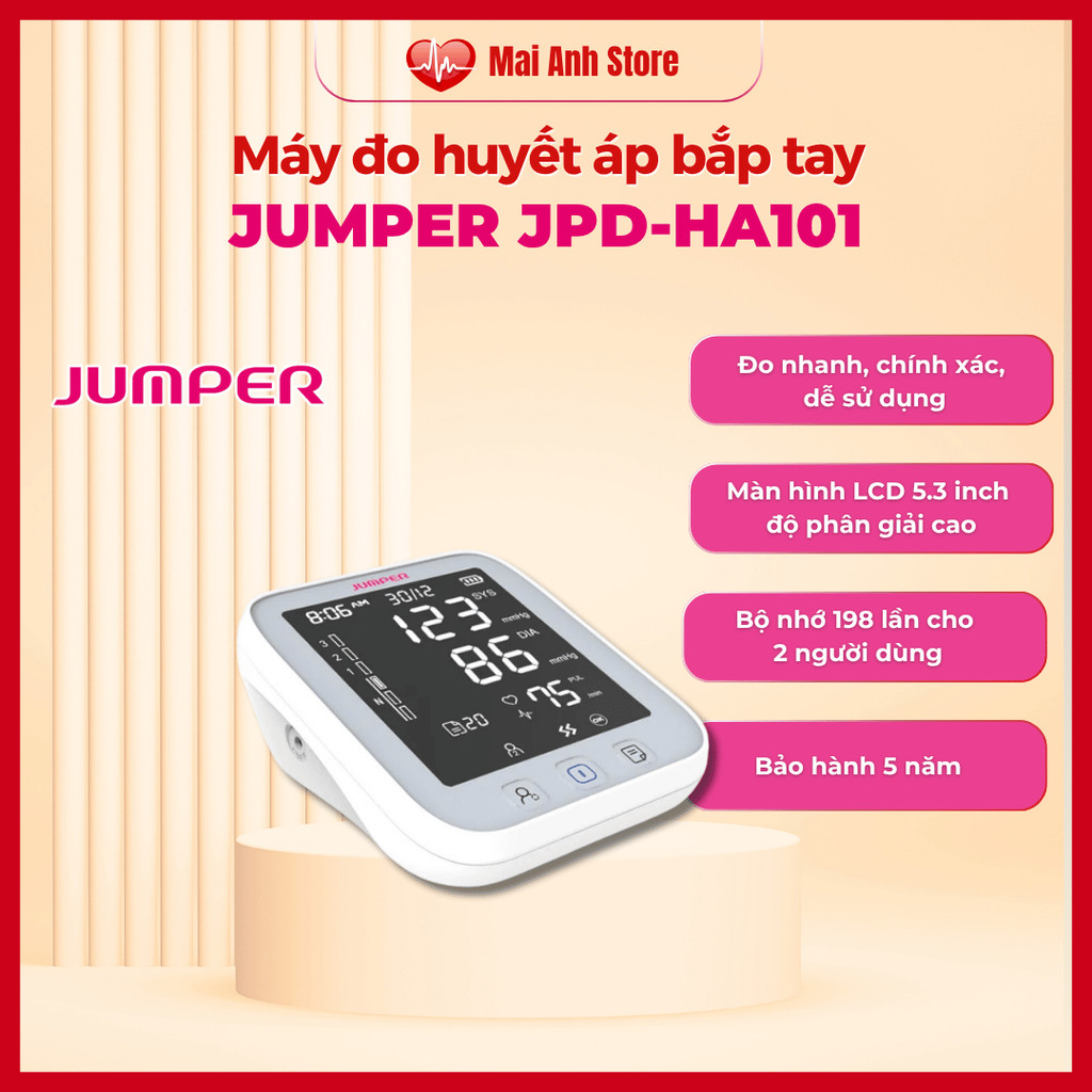Máy Đo Huyết Áp Bắp Tay Jumper JPD HA101