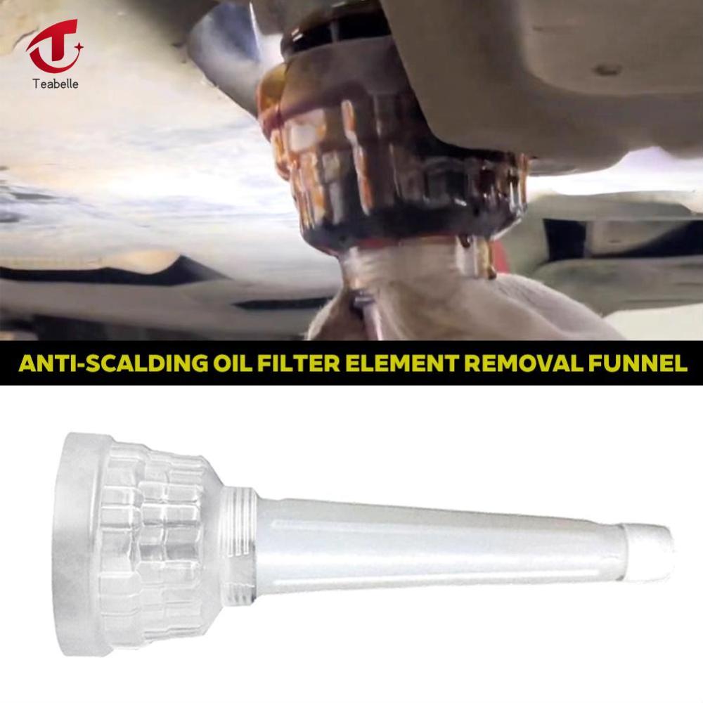 Teabelle Universal Anti-scalding Car Oil Filter Removal Tool Funnel Filter Removal Funnel Vehicle Oil Change Tools